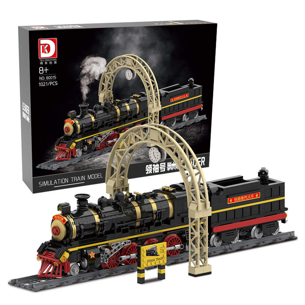 leader steam train model - 1021 pcs | dk 80015 - 5