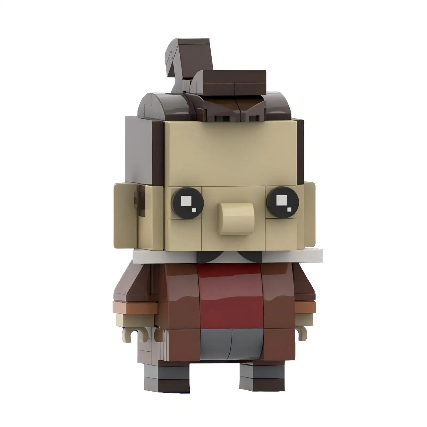 lefou brickheadz moc set | beauty and the beast | lego compatible - 3