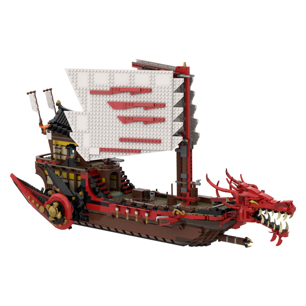 legacy destiny's bounty ship building set | lego compatible - 2