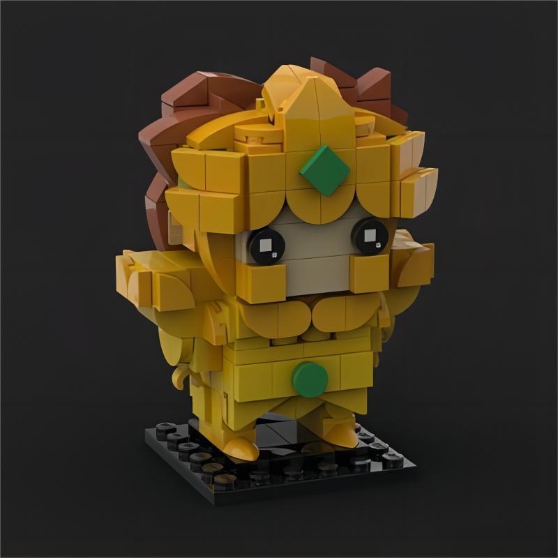 leo no aiolia brickheadz building set | saint seiya | moc-94071 - 1