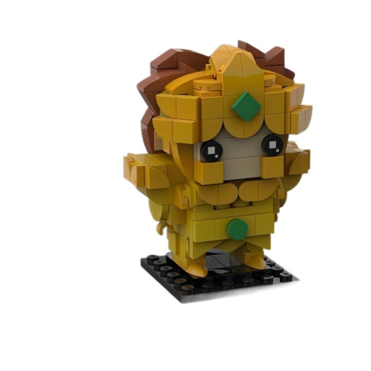 leo no aiolia brickheadz building set | saint seiya | moc-94071 - 2
