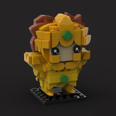 leo no aiolia brickheadz building set | saint seiya | moc-94071 - 3