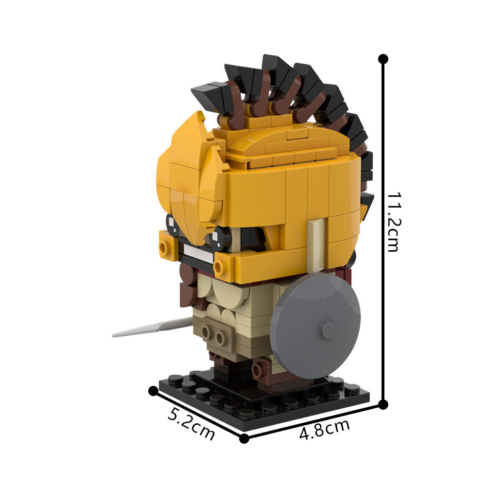 leonidas brickheadz building set | movie 300 | moc-166568 - 1