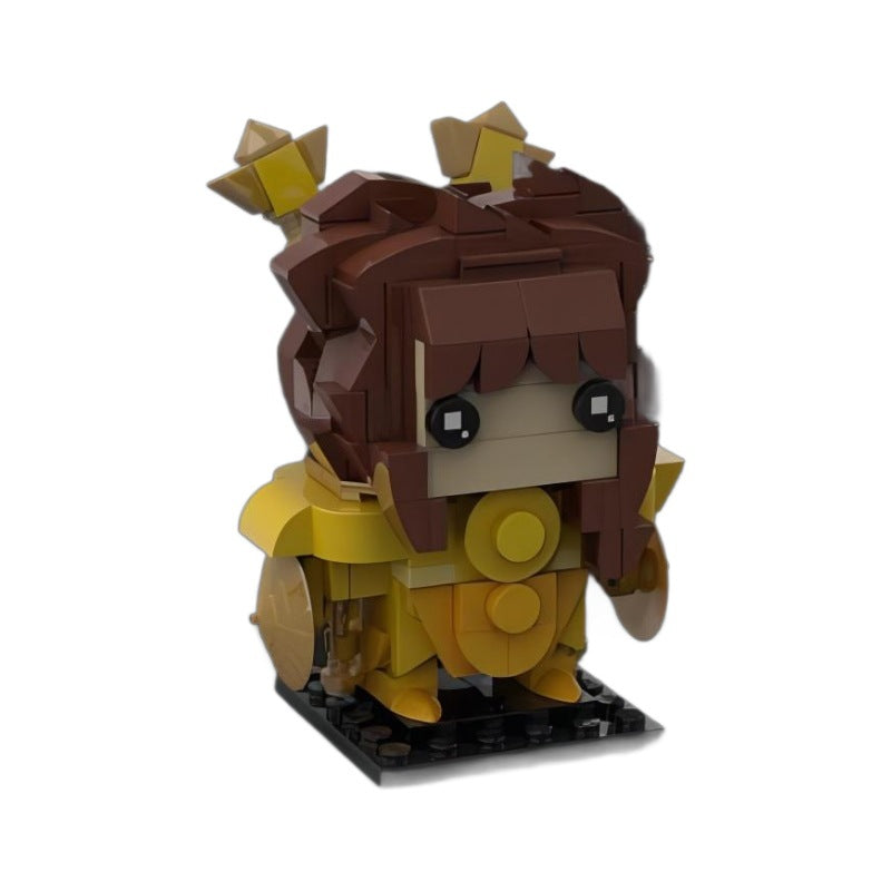 libra no dohko brickheadz building set | saint seiya | moc-95413 - 2