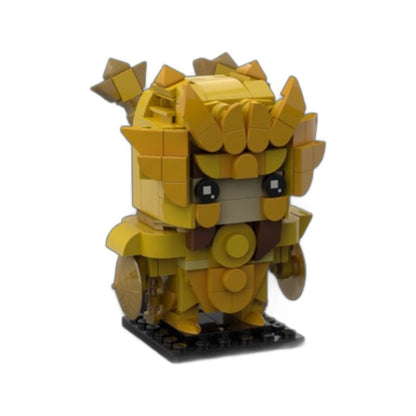 libra no dohko brickheadz building set | saint seiya | moc-95413 - 2