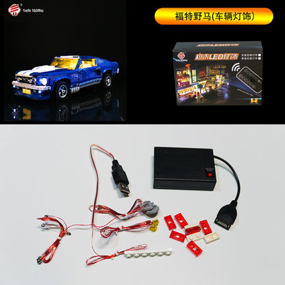 light kit for 10265 ford mustang | lego compatible - 7