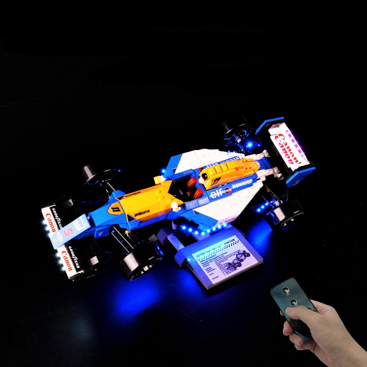 light kit for williams racing fw14b & nigel mansell | compatible with lego 10353 - 1