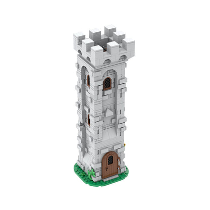 lion knight watch tower building set | lego compatible - 3