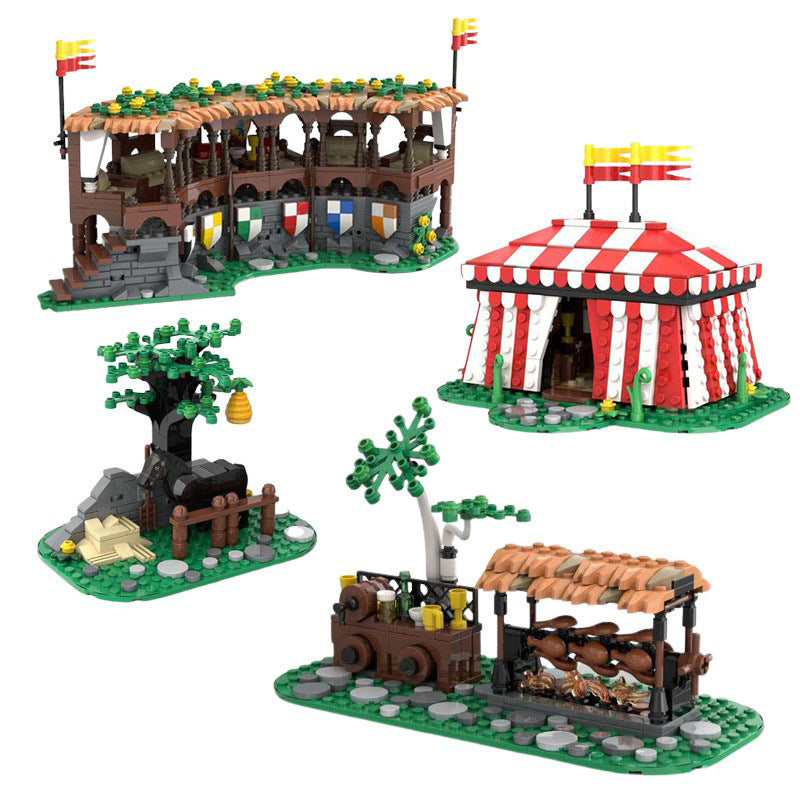 lion knights' tournament building set | addition to 10305 | moc-132180 - 4