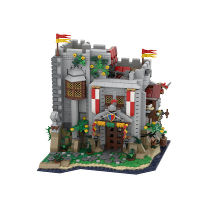 lion's caslte gatekeeper tower building set | lego compatible - 3
