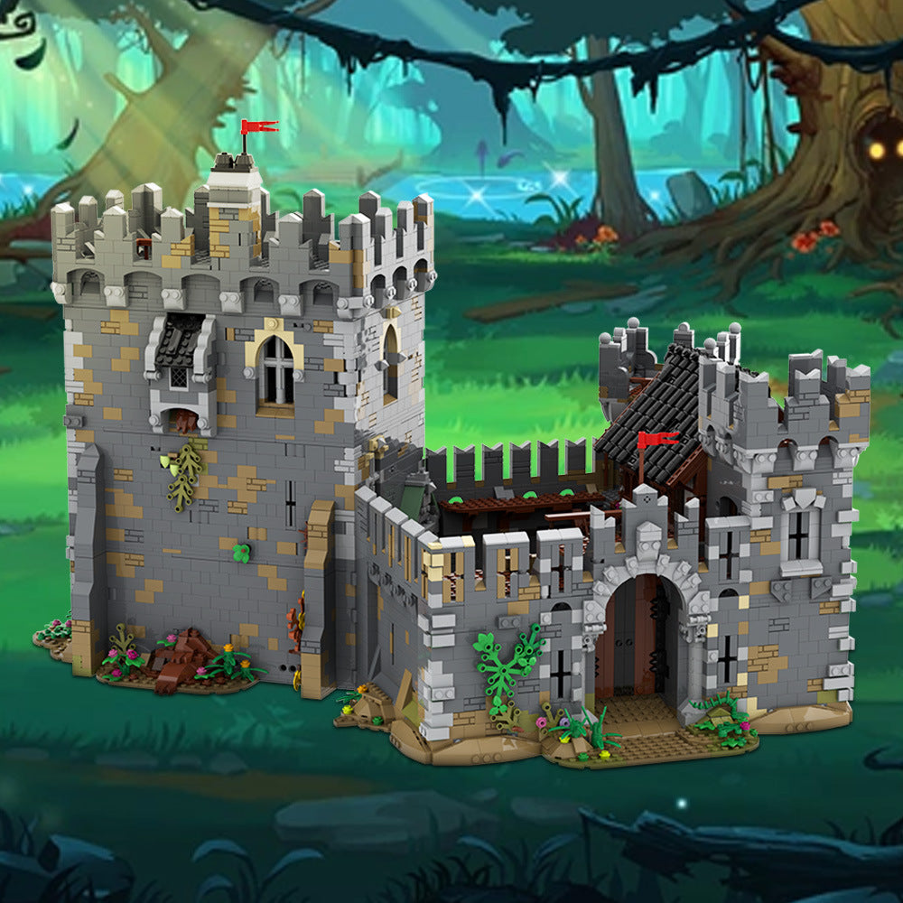 lions' castle building set | lego compatible - 1