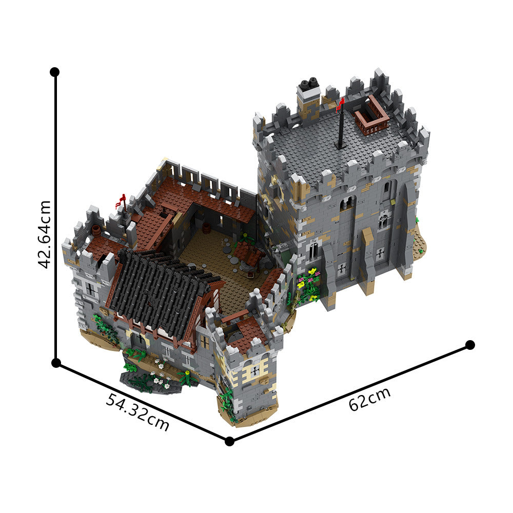 lions' castle building set | lego compatible - 3