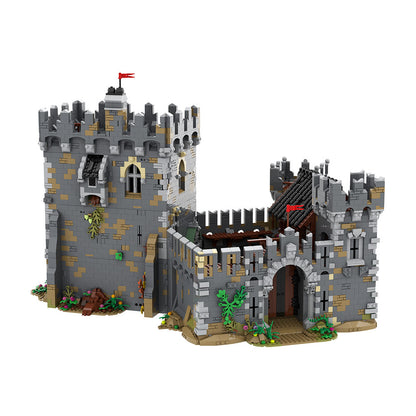 lions' castle building set | lego compatible - 4