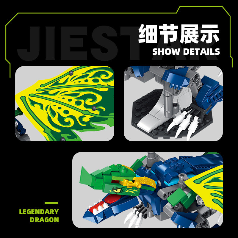 lloyd's legendary dragon building kit - 447 pcs | jiestar 9017 - 2