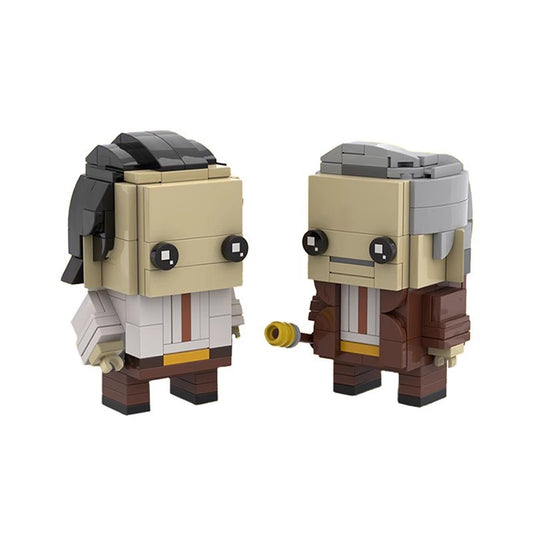 loki & mobius brickheadz building set | marvel | moc-79262 - 1