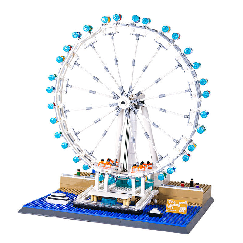 london eye ferris wheel, london - building blocks set - wange bricks - 3