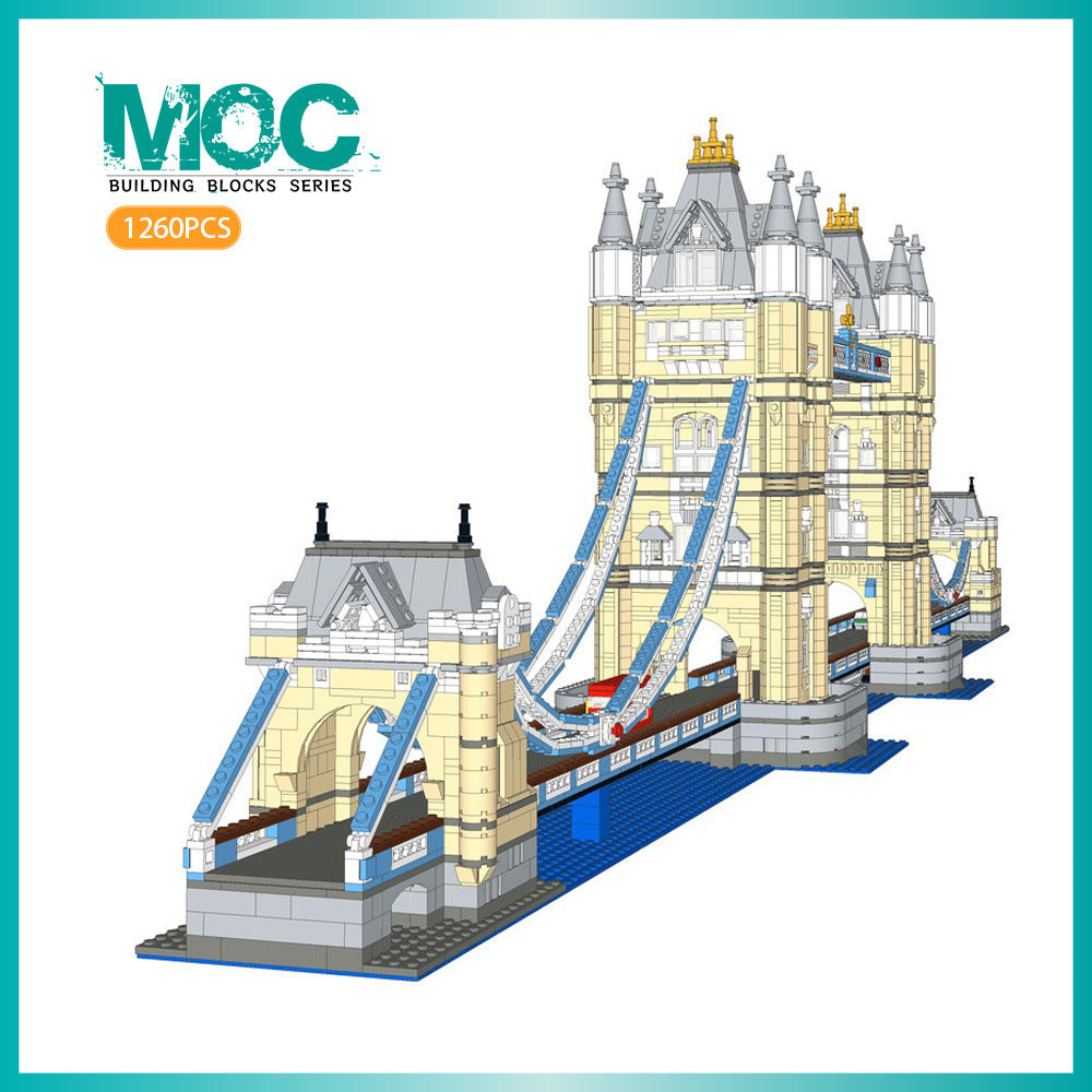 london tower bridge extension building set | moc-12269 - 1