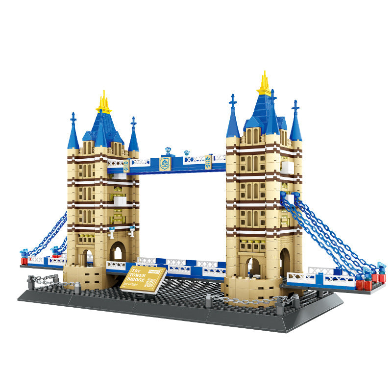 london twin towers bridge building blocks set - wange bricks 5215 - 4