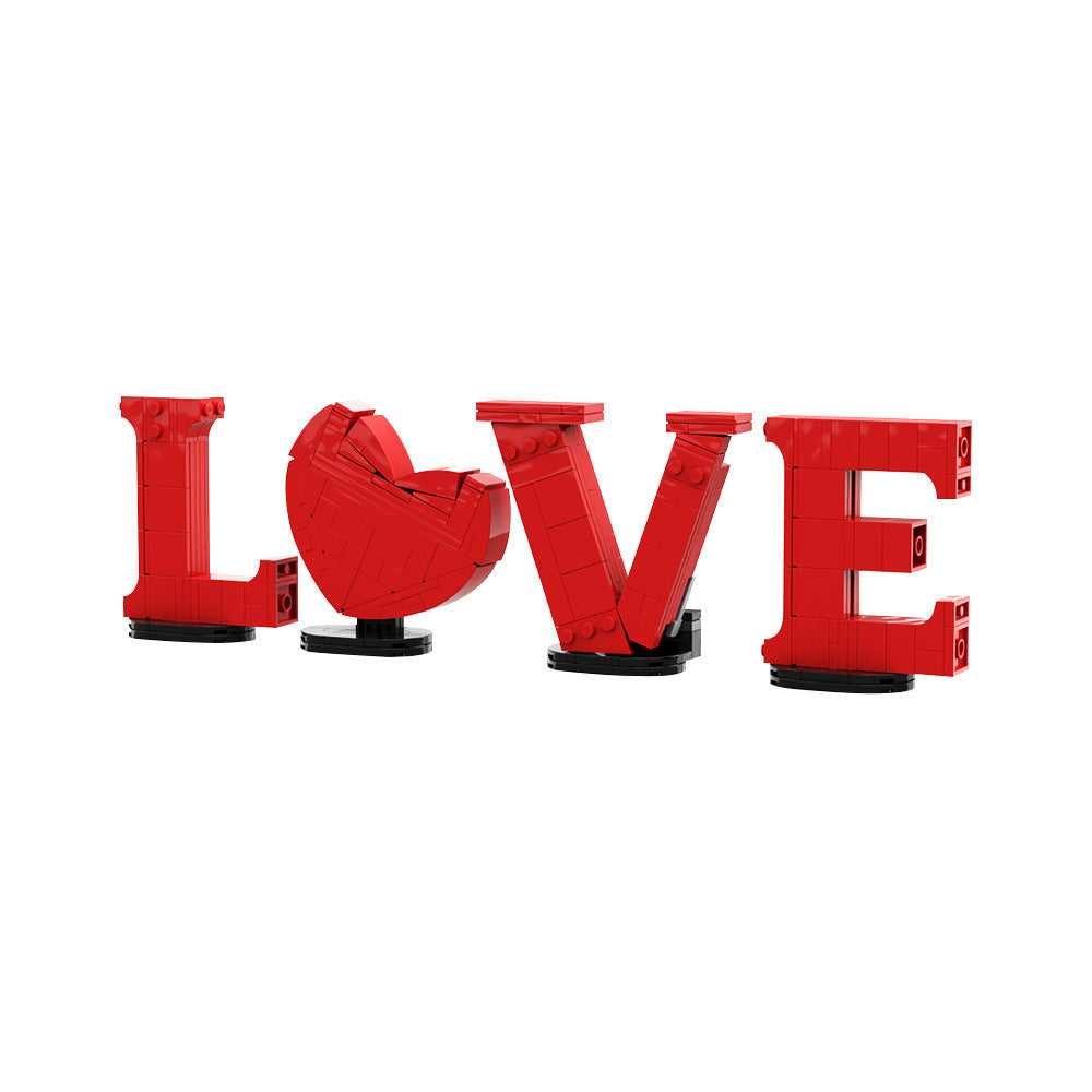 love lettering building set | valentine´s day | moc-208993 - 1