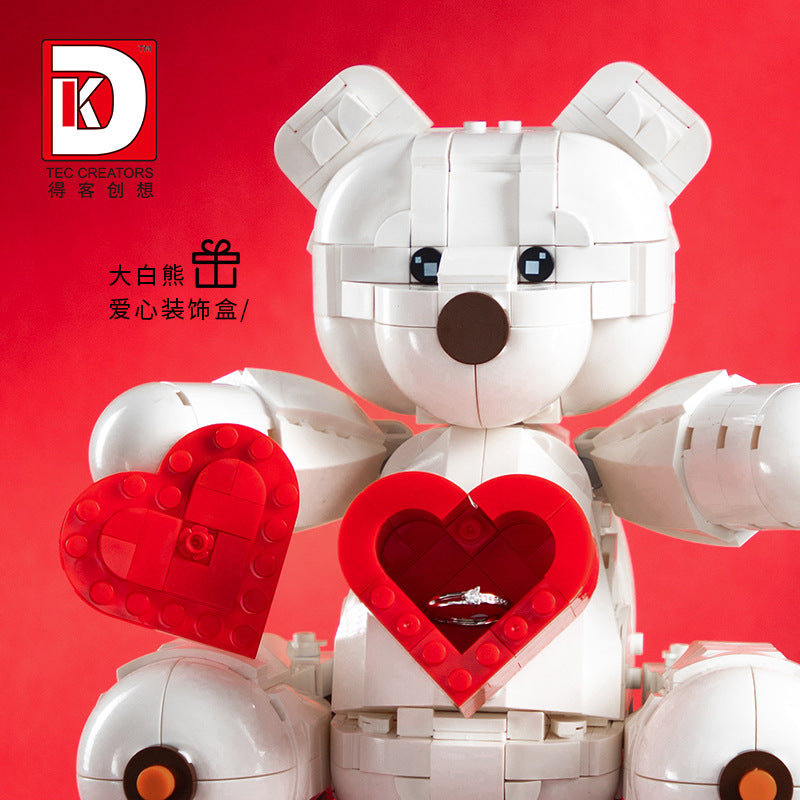 love white bear - 693 pcs | dk 5005 - 6