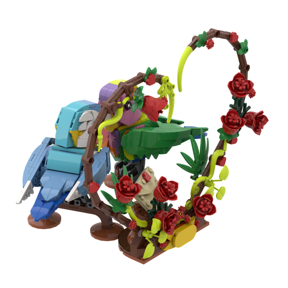 lovebirds building set | valentine's day | lego compatible - 2