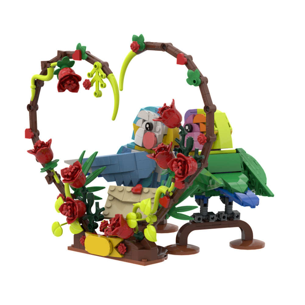 lovebirds building set | valentine's day | lego compatible - 3