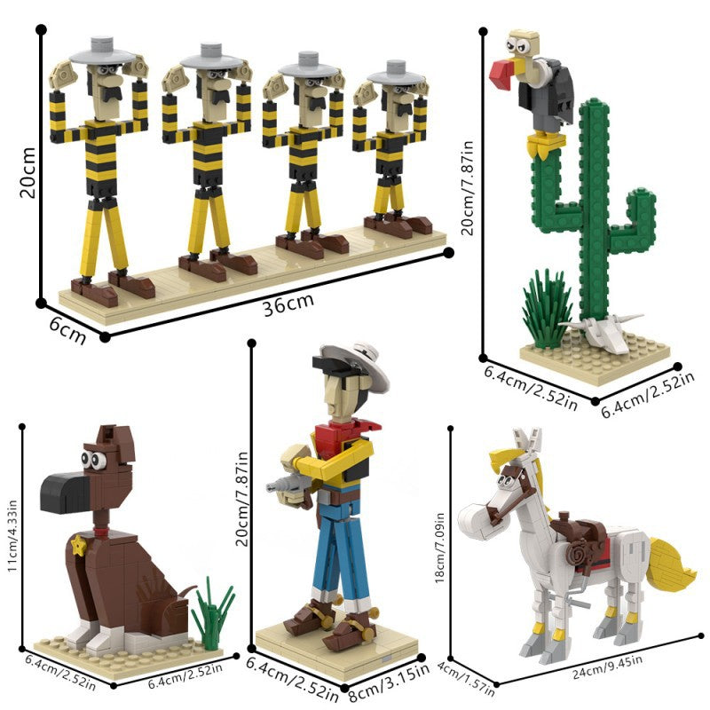 lucky luke building set | moc-204699 - 2