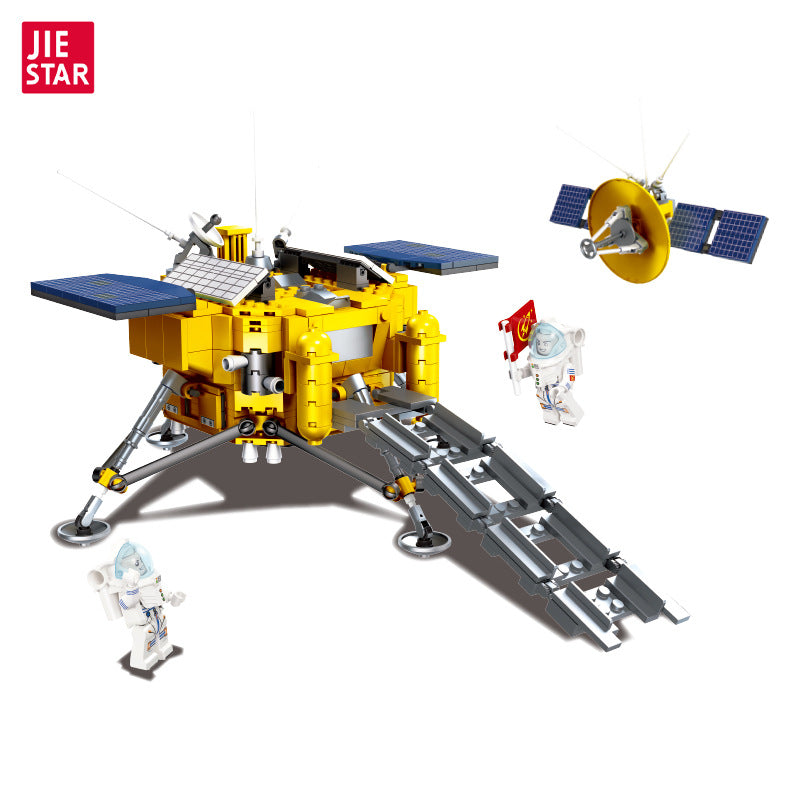 lunar exploration aviation building set - 735 pcs | jiestar 59012 - 4