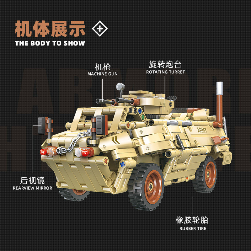 m-1117 armored fighting vehicle - 665 pcs | jiestar 58114 - 1