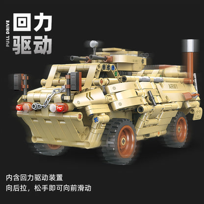 m-1117 armored fighting vehicle - 665 pcs | jiestar 58114 - 3