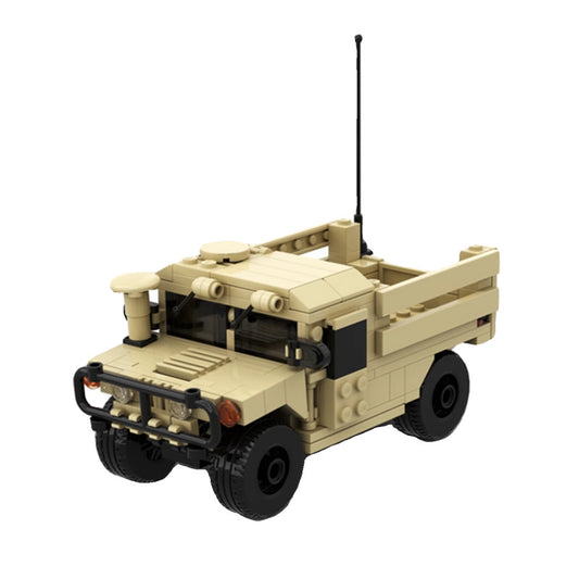 m1123 hmmwv humvee building set | cargo troop carrier vehicles | moc-74023 - 5