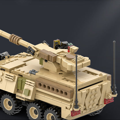 m1128 mobile gun system - building blocks set - wange bricks - 7