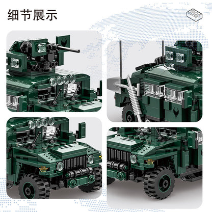 m1151 enhanced armament carrier building blocks set - wange bricks - 2