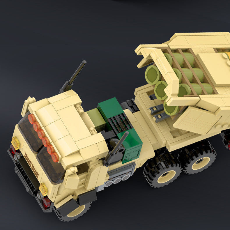 m142 himars air defense vehicle building blocks set - wange bricks - 8