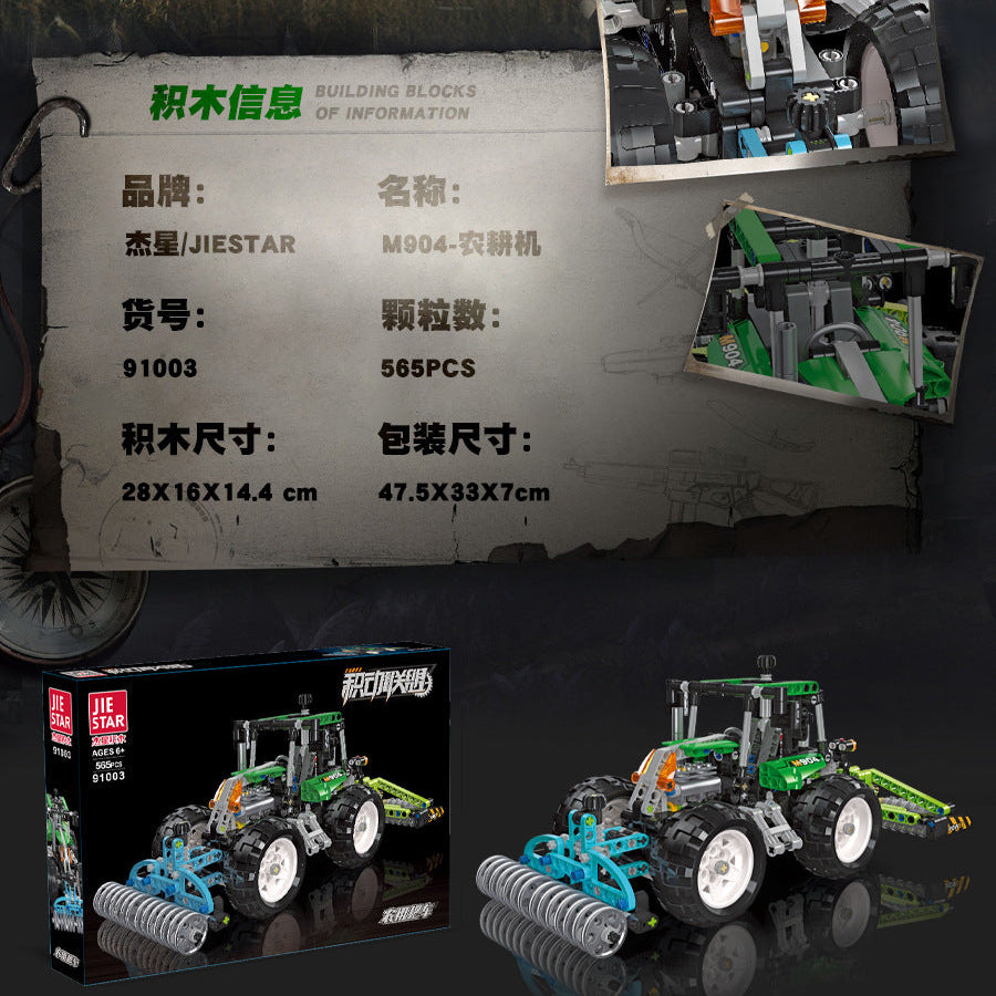 m904 the farm tractor - 565 pcs | jiestar 91003 - 6