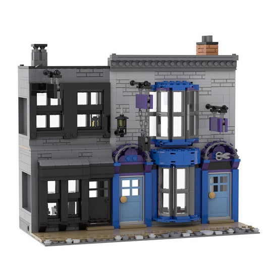 madame malkins & potage's cauldron shop building set | moc-53216 - 1