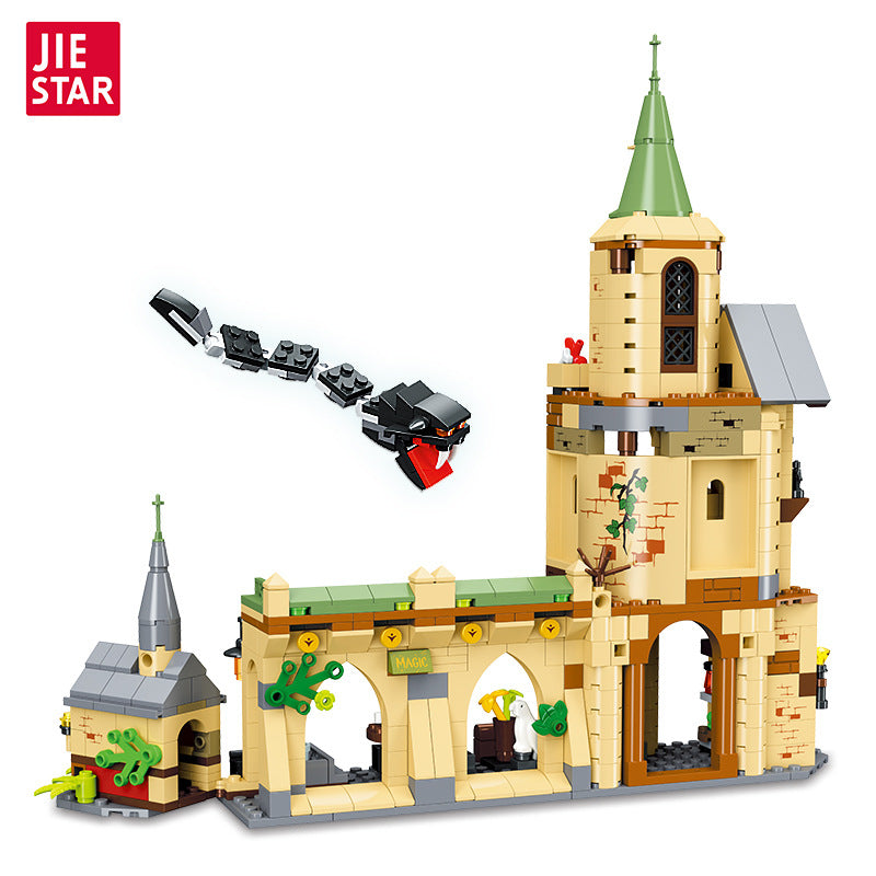 magic courtyard hogwarts - 540 pcs | jiestar 9024 - 4