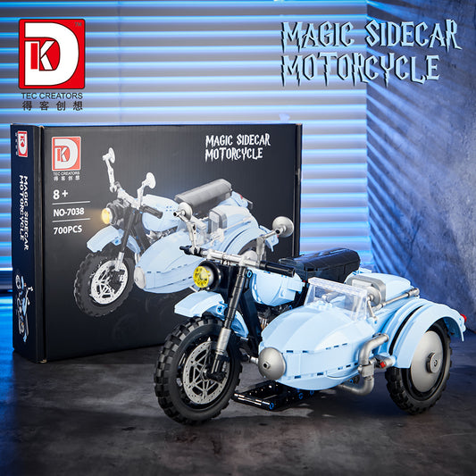 magic sidecar motorcycle - 700 pcs | dk 7038 - 1