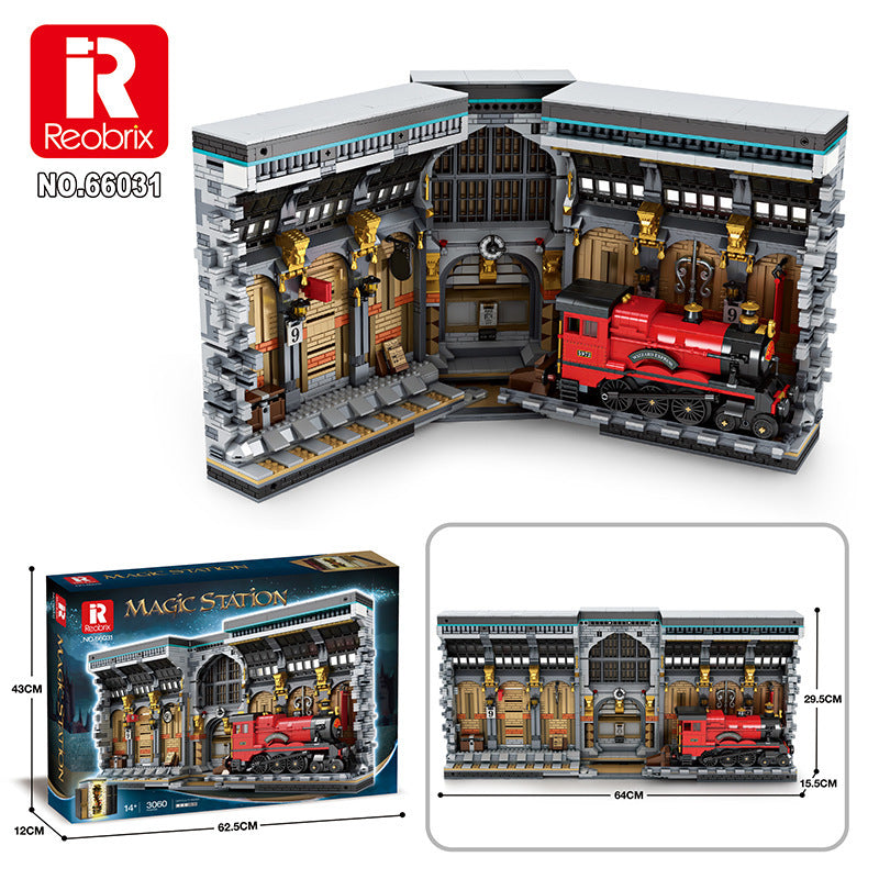 magic station bookends street scene building blocks - reobrix - 7