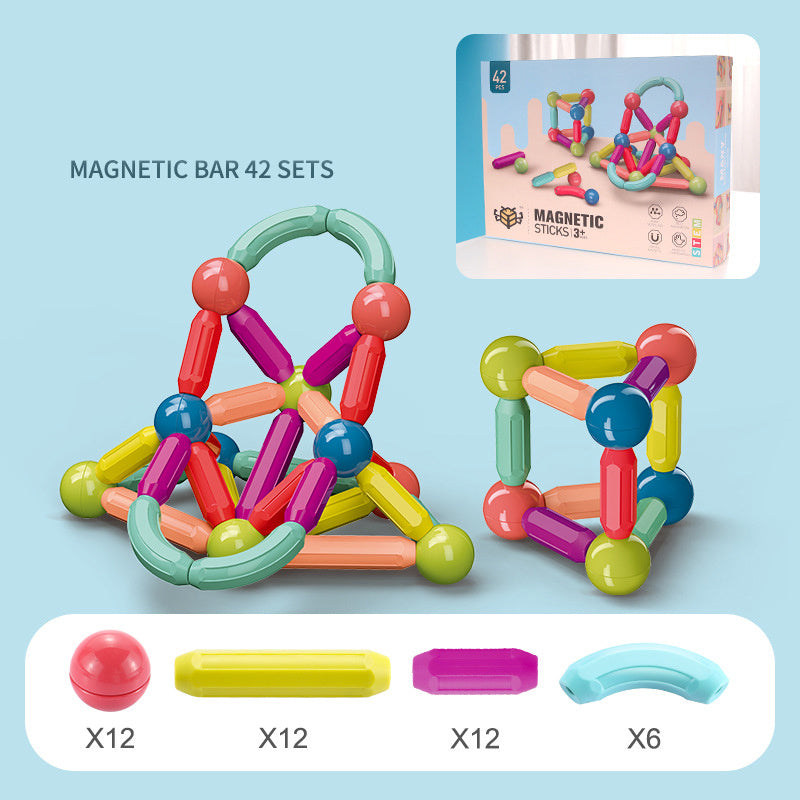 Magnetic Stick Building Blocks 25-64 pcs 42pcs