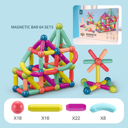 Magnetic Stick Building Blocks 25-64 pcs 64pcs