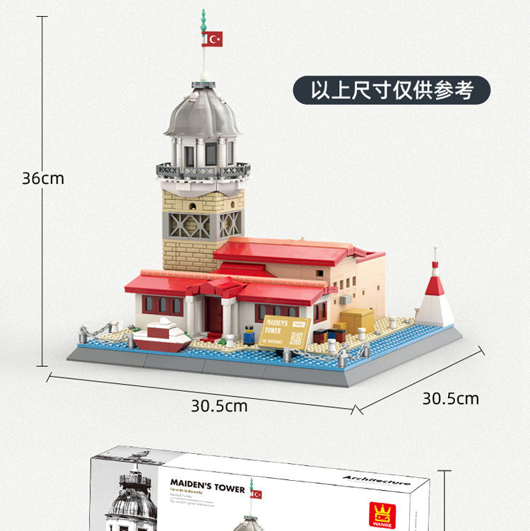 maiden's tower, istanbul - 909 pcs | wange 5229 - 8