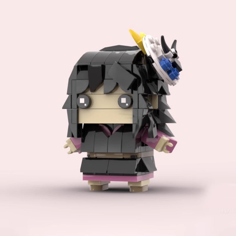 makomo brickheadz building set | demon slayer | moc-113248 - 3