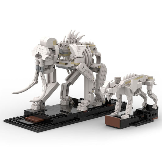 mammoth + saber-toothed cat building set | moc-42669 - 1