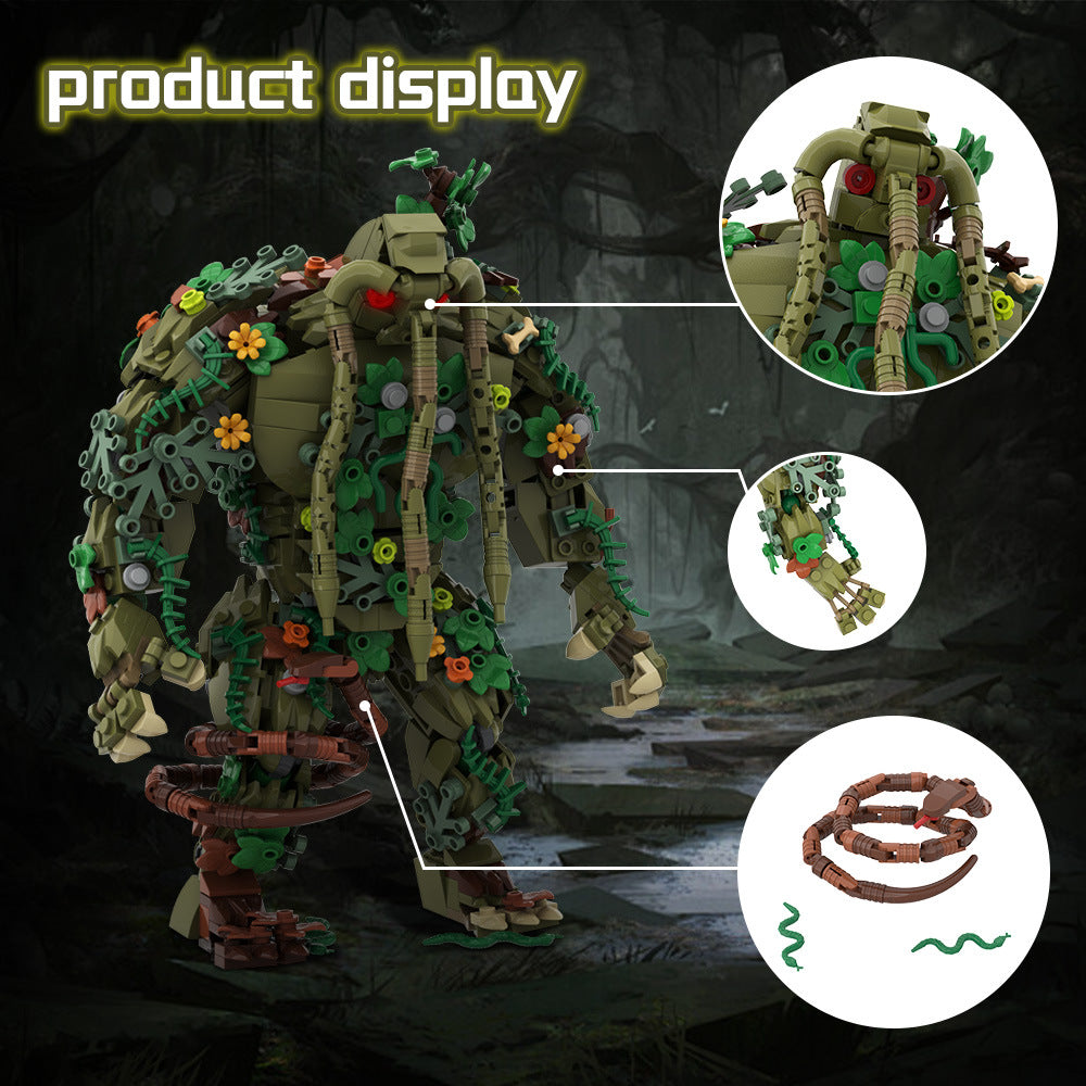 man-thing building set | lego compatible - 6