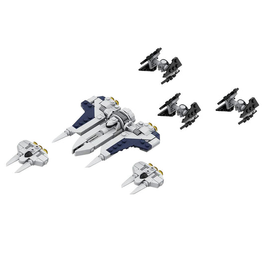 mandalorian fleet & interceptors building set | moc-146080 - 1