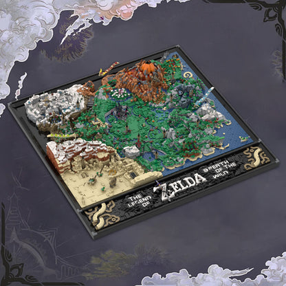 map of hyrule building set | zelda | lego compatible - 1