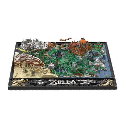 map of hyrule building set | zelda | lego compatible - 3