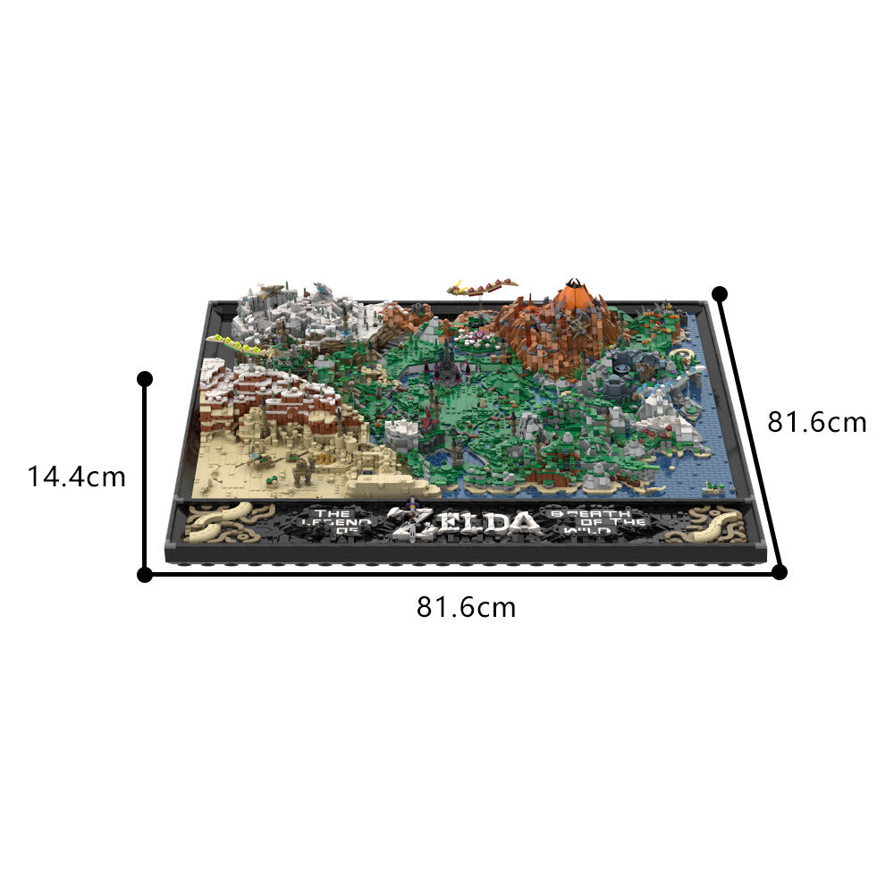 map of hyrule building set | zelda | lego compatible - 4