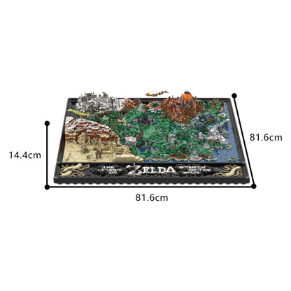 map of hyrule building set | zelda | lego compatible - 4